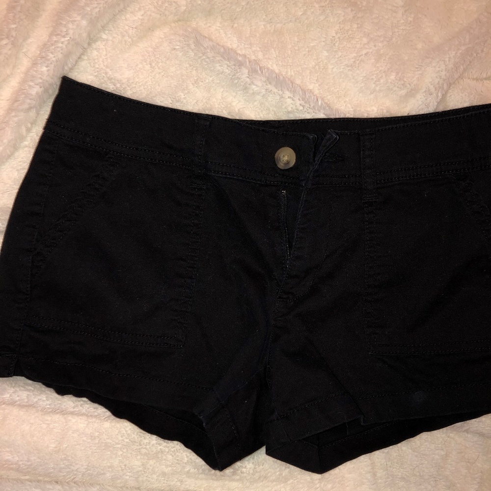 Black Corduroy Shorts